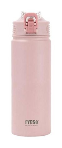 Tyeso Active Color Paslanmaz Çelik 260 ml Pipetli Outdoor Matara Termos Pembe