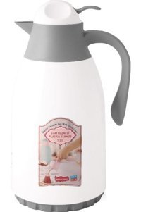 Cooker CKR 2018 Cam 1.3 lt Çaydanlık Termos Beyaz-Gri
