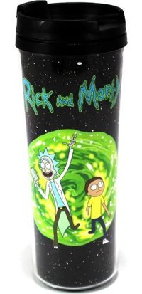 Modaroma Rick And Morty Plastik 380 ml Outdoor Bardak Termos Çok Renkli