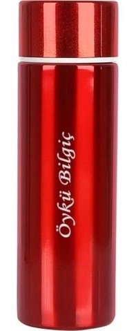 Megame Kişiye Özel Paslanmaz Çelik 150 ml Outdoor Matara Termos Kırmızı