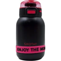 Shotay ST-8901 Paslanmaz Çelik 600 ml Çaydanlık Termos Siyah