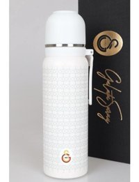 Galatasaray Paslanmaz Çelik 650 ml Outdoor Matara Termos Beyaz