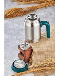 Cooker Paslanmaz Çelik 620 ml Outdoor Matara Termos Gümüş