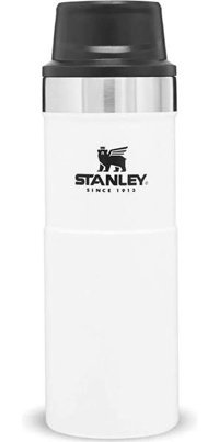 Stanley Trigger Action Paslanmaz Çelik 0.47 lt Outdoor Matara Termos Beyaz