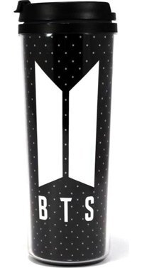 Modaroma BTS Plastik 380 ml Outdoor Bardak Termos Siyah