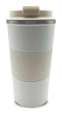 Aliyosso Paslanmaz Çelik-Silikon 500 ml Outdoor Matara Termos Krem
