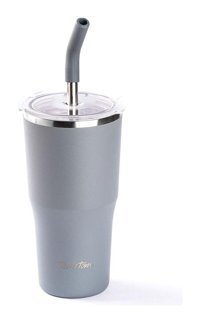 Tantitoni Paslanmaz Çelik 530 ml Pipetli Outdoor Bardak Termos Gri