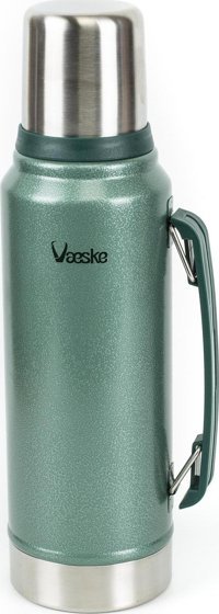 Vaeske Paslanmaz Çelik 1.3 lt Outdoor Matara Termos Yeşil