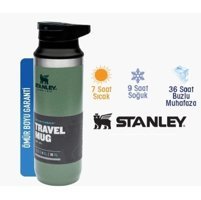 Stanley Travel Paslanmaz Çelik 470 ml Outdoor Matara Termos Yeşil