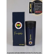Dekomus Fenerbahçe Paslanmaz Çelik 400 ml Matara Termos Lacivert