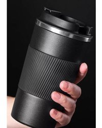 Megame Çelik 500 ml Outdoor Matara Termos Siyah