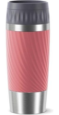 Tefal Easy Twist Paslanmaz Çelik 360 ml Outdoor Matara Termos Pembe