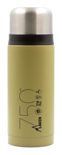 Laken Flask Paslanmaz Çelik 750 ml Outdoor Matara Termos Haki