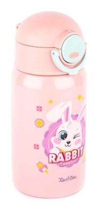 Tantitoni Paslanmaz Çelik 450 ml Pipetli Matara Termos Pembe