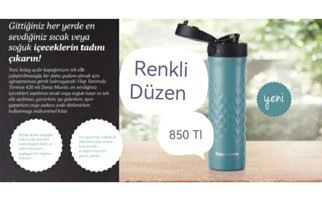 Tupperware Paslanmaz Çelik 430 ml Outdoor Matara Termos Yeşil