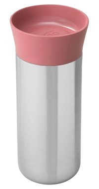 Berghoff Leo Paslanmaz Çelik 330 ml Outdoor Matara Termos Gümüş - Pembe