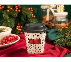 English Home Gold Dots Silikon 260 ml Bardak Termos Beyaz