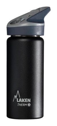 Laken Jannu Çelik 500 ml Outdoor Matara Termos Siyah