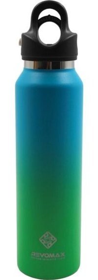 Revomax Paslanmaz Çelik 473 ml Outdoor Matara Termos Mavi-Yeşil