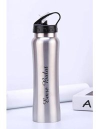 Nrd Life Kişiye Özel Metal-Çelik 500 ml Pipetli Outdoor Matara Termos Gümüş