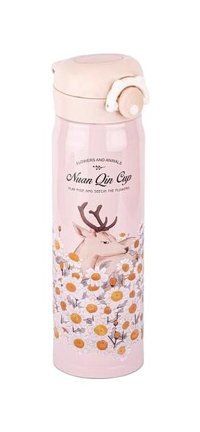 Tantitoni 050-01 Paslanmaz Çelik 500 ml Matara Termos Pembe