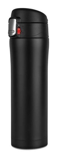 Aliyosso 887 Paslanmaz Çelik 450 ml Outdoor Matara Termos Siyah