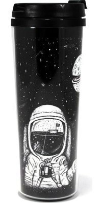Modaroma Hayalperest Astronot Plastik 380 ml Outdoor Bardak Termos Çok Renkli