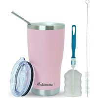 Achimenes Klasik Paslanmaz Çelik 590 ml Pipetli Outdoor Matara Termos Pembe