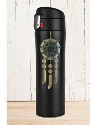 Tusah Düş Kapani Paslanmaz Çelik 450 ml Outdoor Matara Termos Siyah