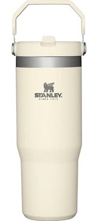 Stanley The Iceflow Flip Straw Paslanmaz Çelik 890 ml Pipetli Outdoor Bardak Termos Bej
