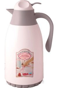 Cooker Cam-Plastik 3 lt Çaydanlık Termos Kahverengi