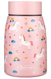Charcy Paslanmaz Çelik 414 ml Bebek Termos Pembe