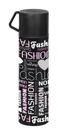 Herevin Fashion Paslanmaz Çelik 410 ml Outdoor Matara Termos Siyah