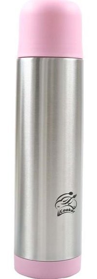 Cooker CKR 2002 Paslanmaz Çelik 750 ml Outdoor Matara Termos Gümüş - Pembe