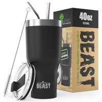 Greens Steel Beast Paslanmaz Çelik 1.1 lt Pipetli Outdoor Bardak Termos Mat Siyah