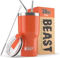 Greens Steel Beast Paslanmaz Çelik 900 ml Pipetli Outdoor Bardak Termos Turuncu
