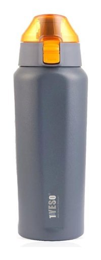 Tyeso Square Paslanmaz Çelik 600 ml Outdoor Matara Termos Gri