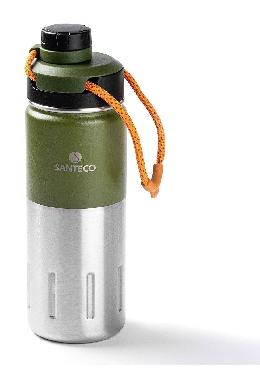 Tantitoni Paslanmaz Çelik 500 ml Outdoor Matara Termos Gümüş-Yeşil