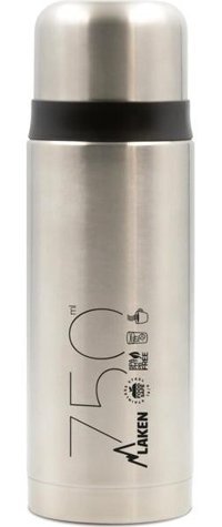 Laken Flask Metal 750 ml Outdoor Matara Termos Gümüş
