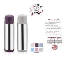 Cooker CKR 2002 Paslanmaz Çelik 750 ml Outdoor Matara Termos Beyaz
