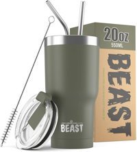 Greens Steel Beast Paslanmaz Çelik 550 ml Pipetli Outdoor Bardak Termos Yeşil