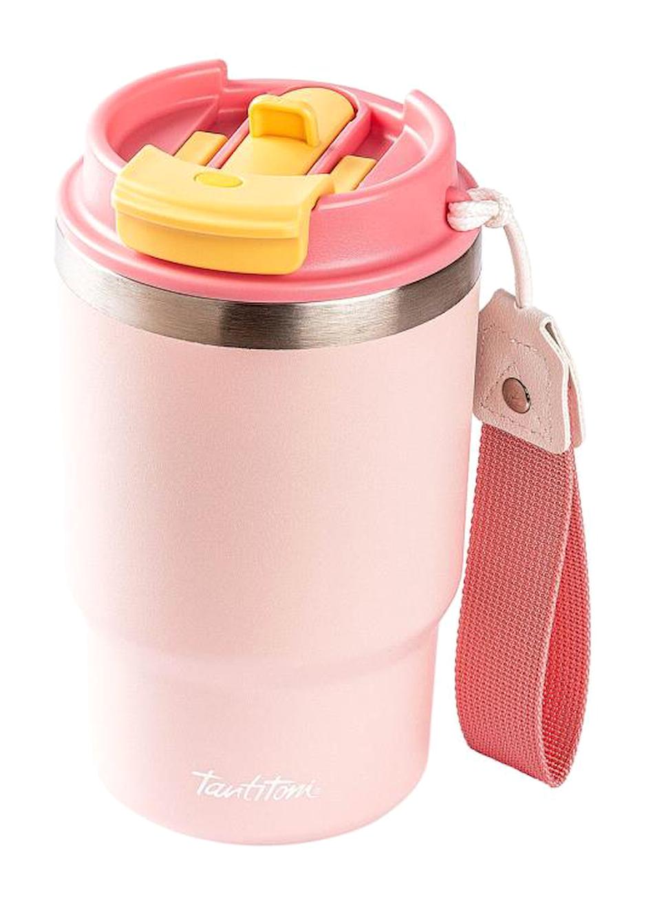Tantitoni Paslanmaz Çelik 480 ml Outdoor Matara Termos Pembe