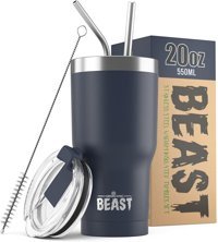 Greens Steel Beast Paslanmaz Çelik 550 ml Pipetli Outdoor Bardak Termos Lacivert