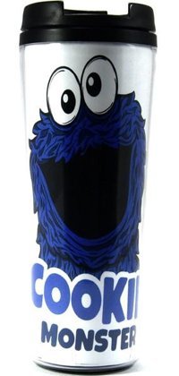 Modaroma Cookie Monster Plastik 380 ml Bardak Termos Çok Renkli