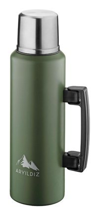 Aryıldız Nature Camp Ar257302 Paslanmaz Çelik 1.5 lt Outdoor Matara Termos Yeşil