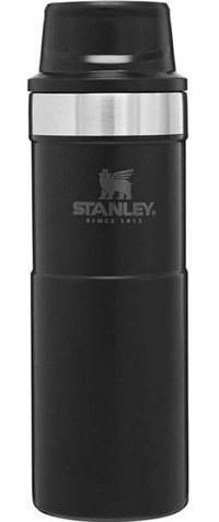 Stanley Trigger Action Paslanmaz Çelik 400 ml Outdoor Matara Termos Siyah