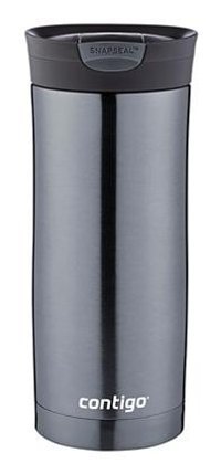 Contigo Huron Gunmetal Paslanmaz Çelik 470 ml Outdoor Matara Termos Gri