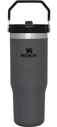Stanley The Iceflow Flip Straw Paslanmaz Çelik 890 ml Pipetli Outdoor Bardak Termos Füme