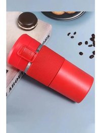 Aliyosso Paslanmaz Çelik-Silikon 400 ml Outdoor Matara Termos Kırmızı