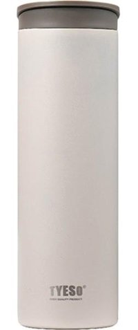 Tyeso Flat Paslanmaz Çelik 500 ml Outdoor Matara Termos Krem